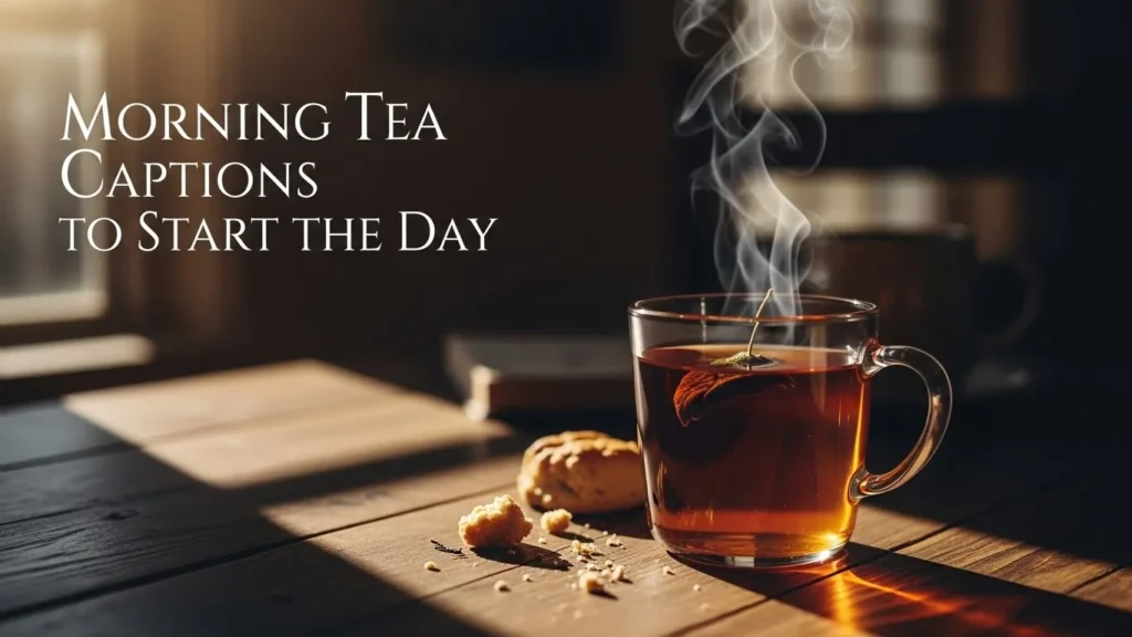 Morning Tea Captions to Start the Day