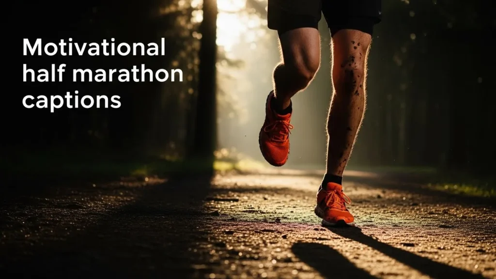 Motivational half marathon captions