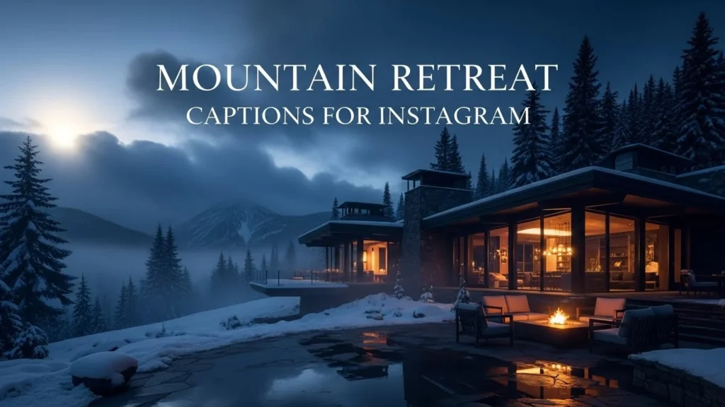 Mountain Retreat Captions for Instagram
