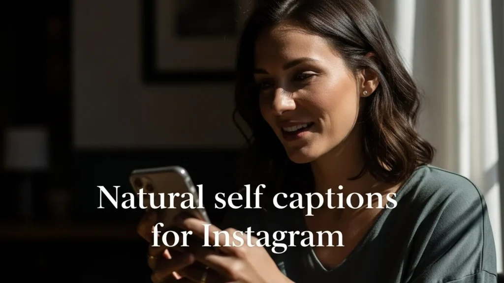 Natural self captions for Instagram