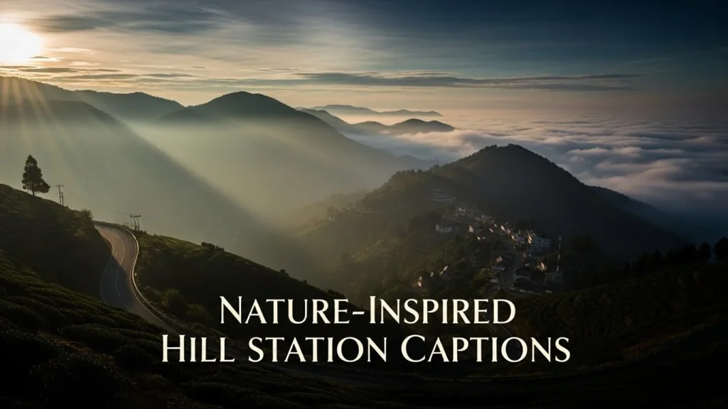 Nature-Inspired Hill Station Captions