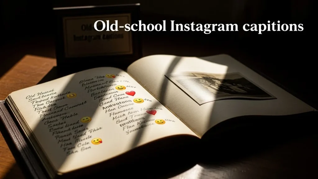 Old-school Instagram captions