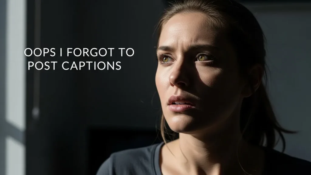 Oops I Forgot to Post Captions