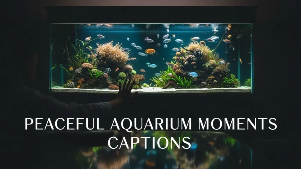 Peaceful Aquarium Moments Captions
