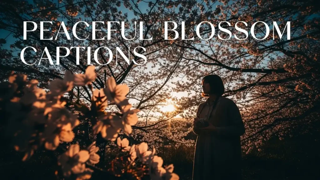 Peaceful Blossom Captions