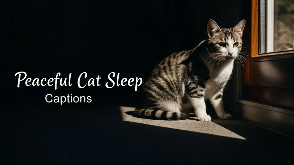 Peaceful Cat Sleep Captions
