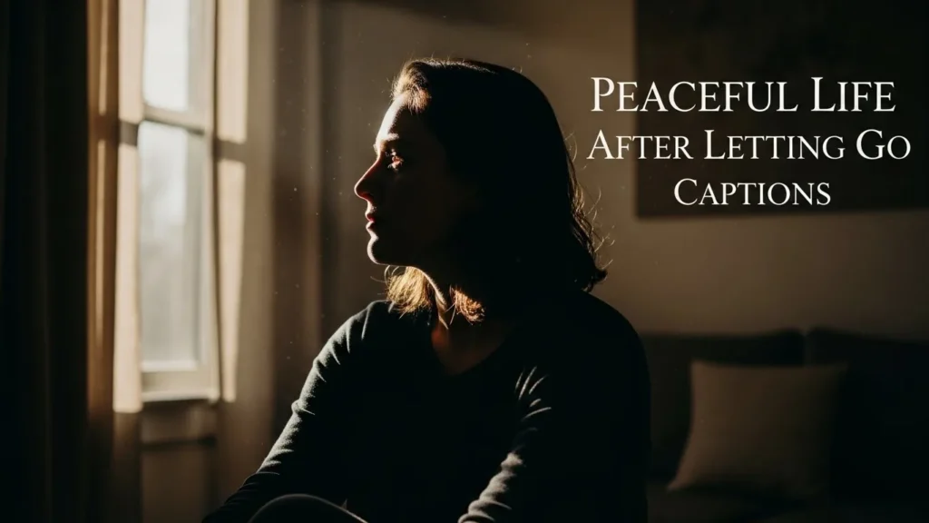 Peaceful Life After Letting Go Captions
