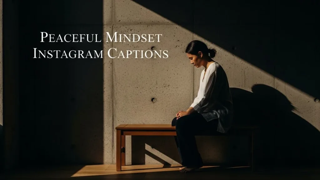 Peaceful Mindset Instagram Captions