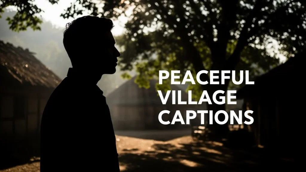 Peaceful Village Captions