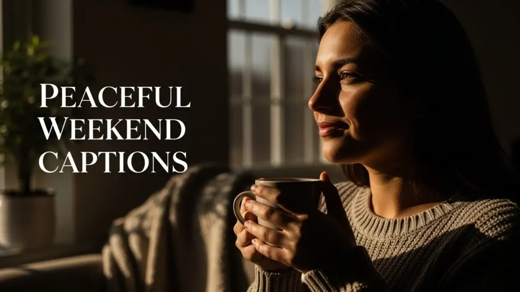 Peaceful Weekend Captions