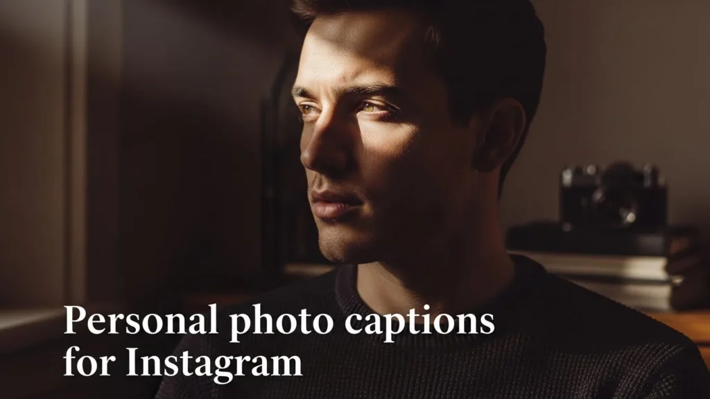 Personal photo captions for Instagram