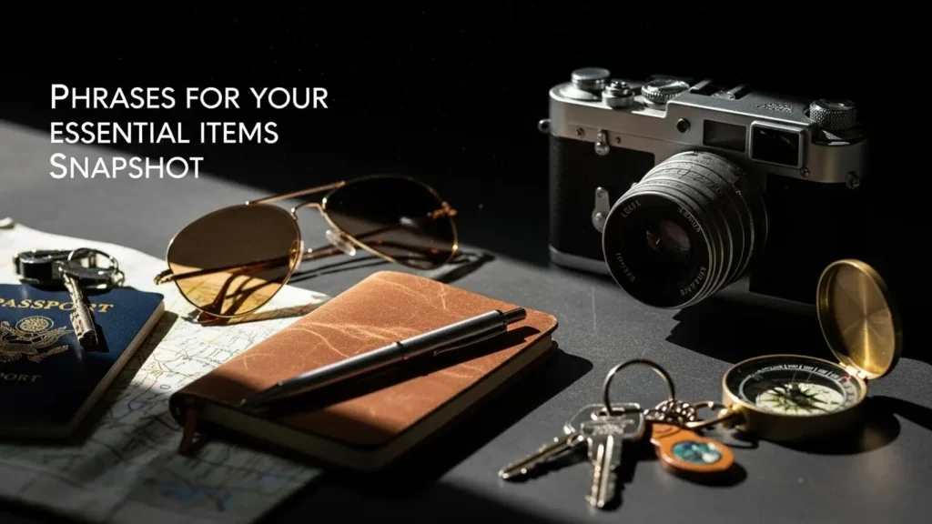 Phrases for Your Essential Items Snapshot