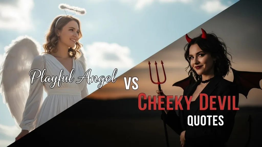 Playful Angel vs Cheeky Devil Quotes