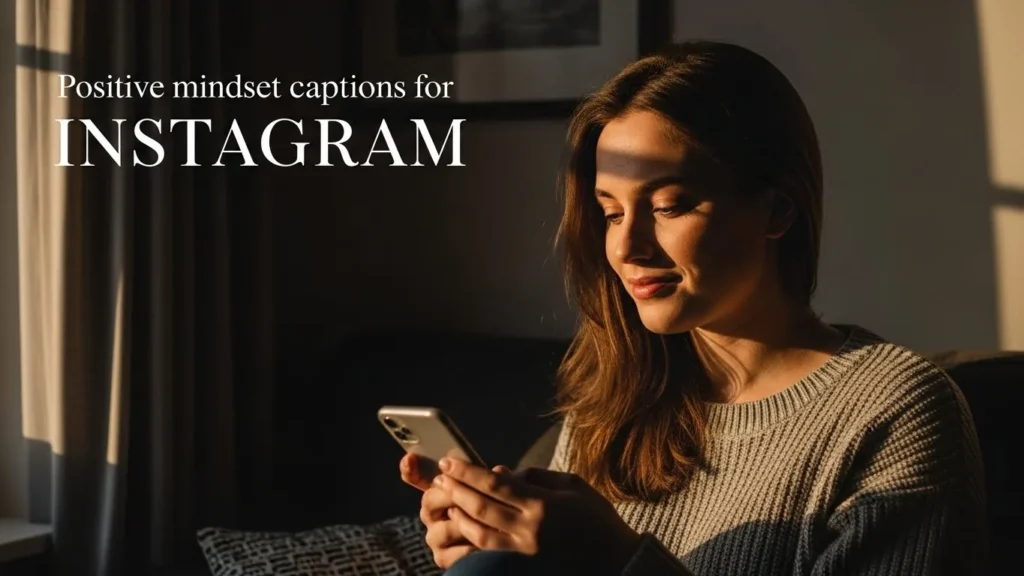 Positive mindset captions for Instagram