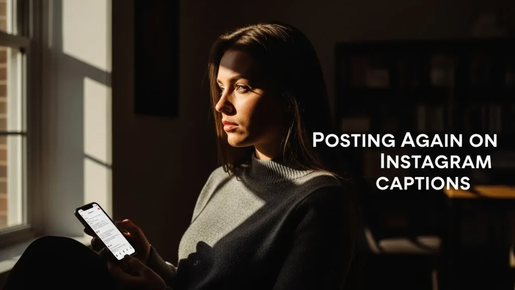 Posting Again on Instagram Captions