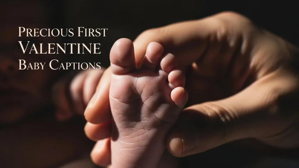 Precious First Valentine Baby Captions