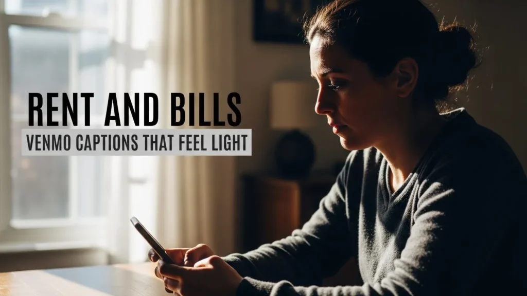 Rent and Bills Venmo Captions That Feel Light