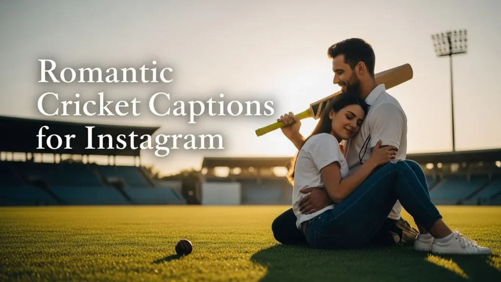 Romantic Cricket Captions for Instagram