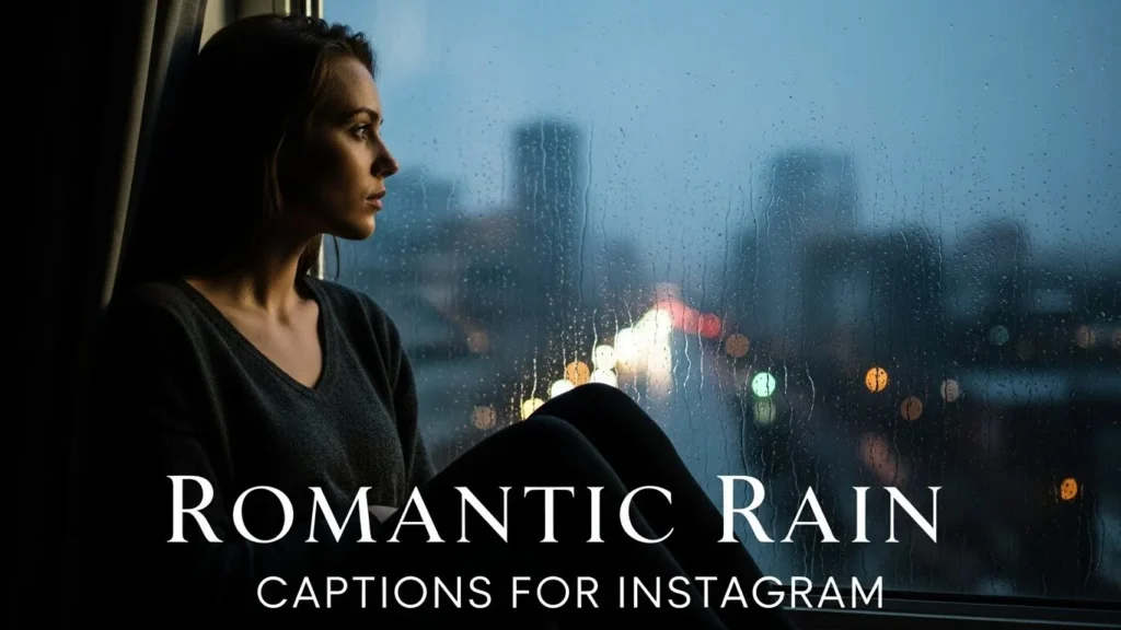 Romantic Rain Captions for Instagram
