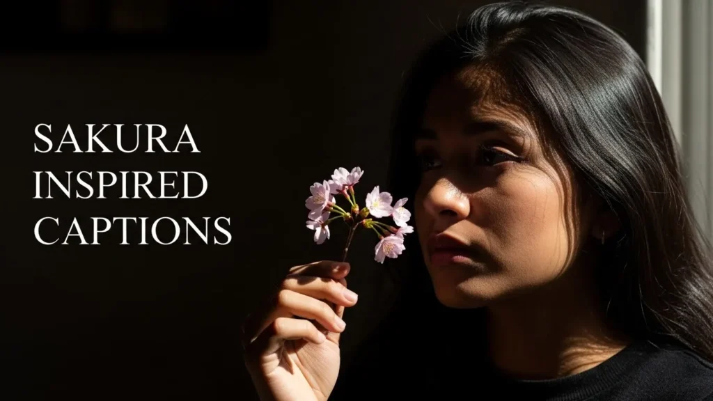 Sakura Inspired Captions
