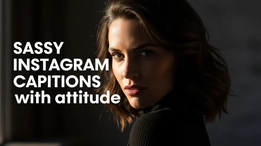 Sassy Instagram captions with attitude