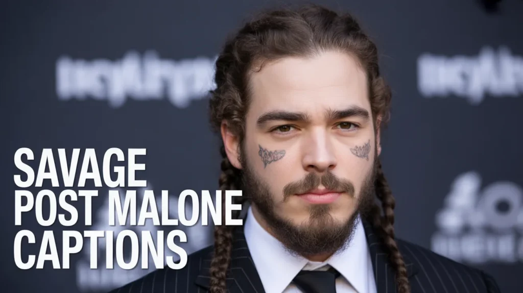 Savage Post Malone Style Captions