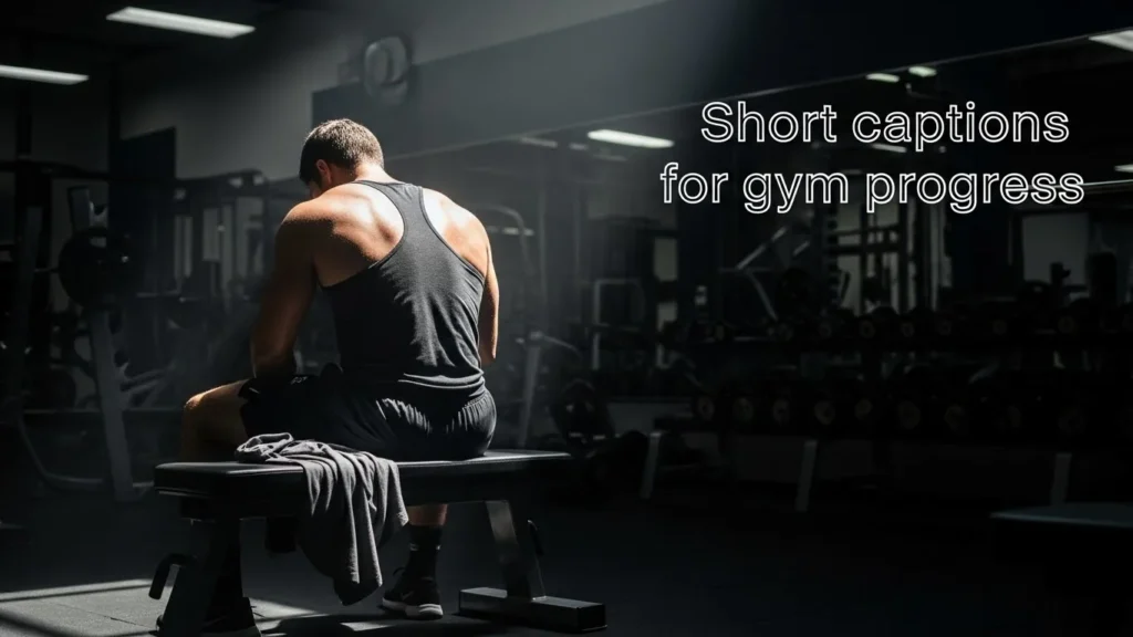 Short captions for gym progress
