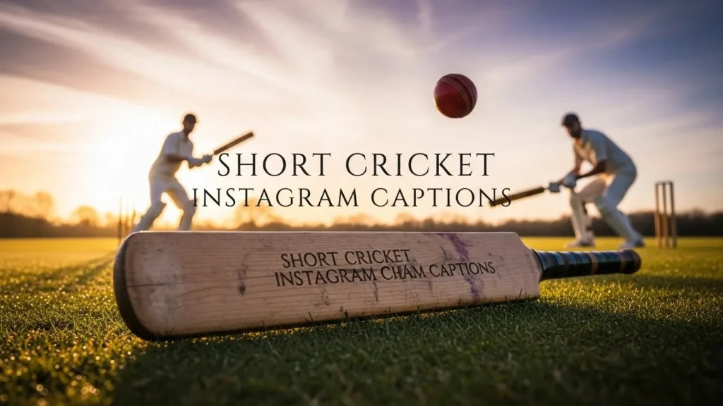 Short Cricket Instagram Captions