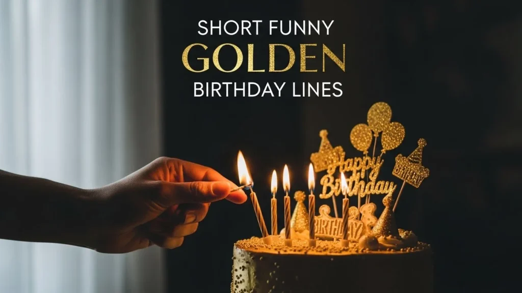 Short Funny Golden Birthday Lines