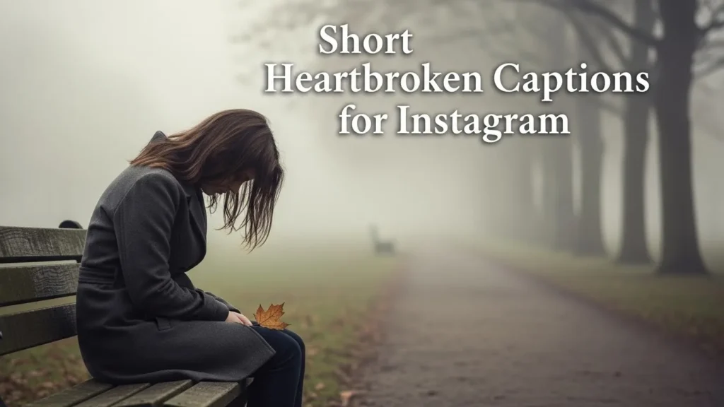 Short Heartbroken Captions for Instagram