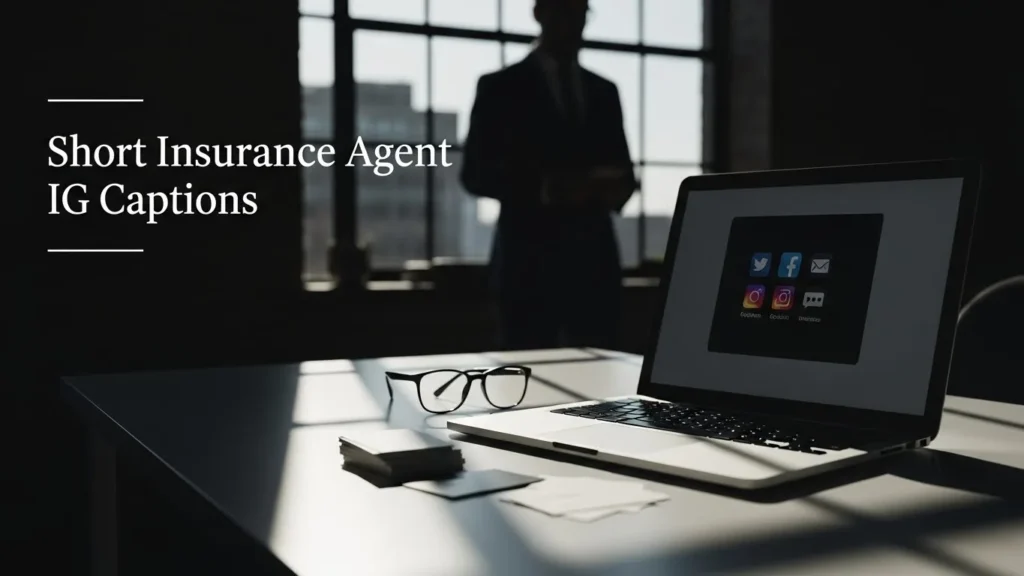 Short Insurance Agent IG Captions