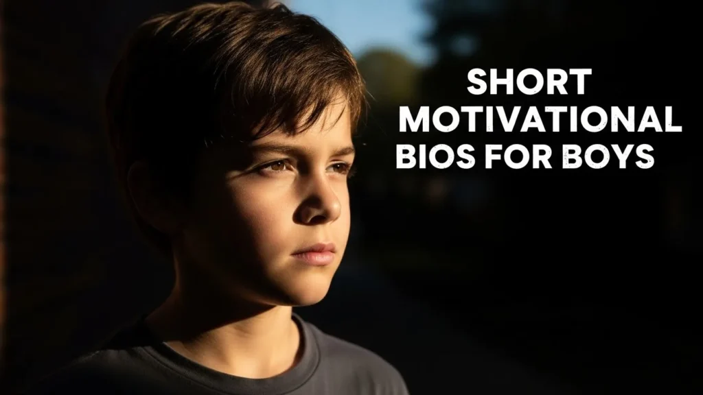 Short Motivational Bios for Boys