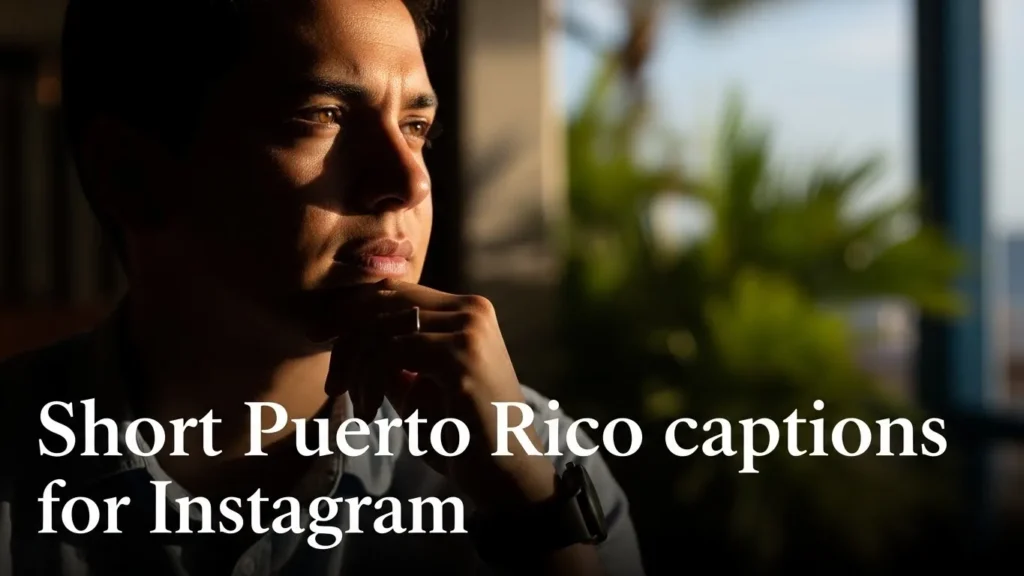 Short Puerto Rico captions for Instagram