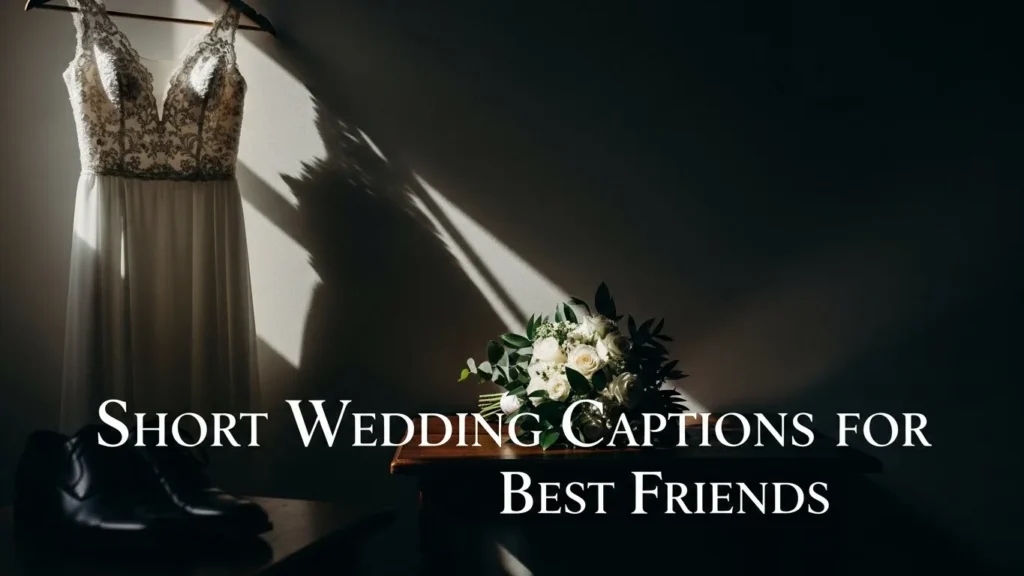 Short Wedding Captions for Best Friends