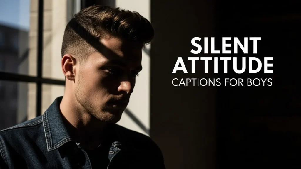 Silent Attitude Captions for Boys