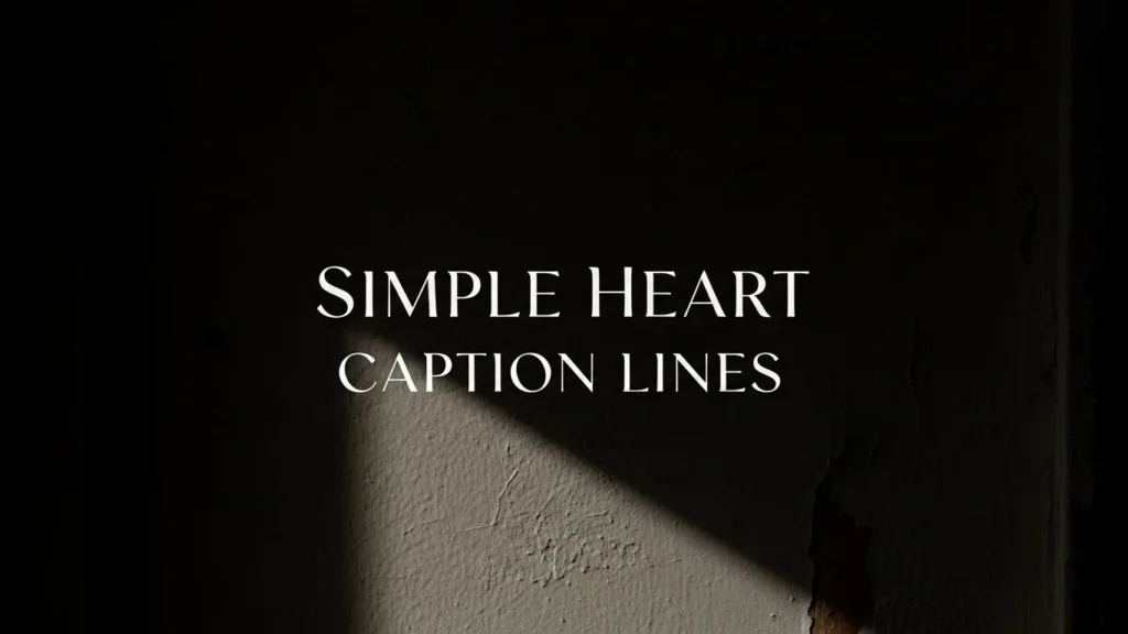 Simple Heart Caption Lines