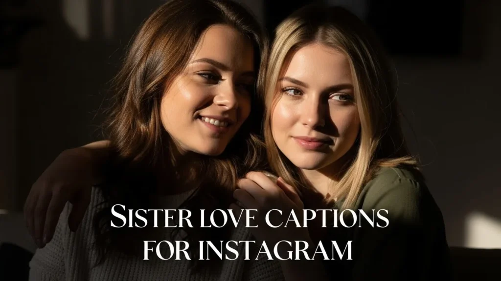 Sister love captions for Instagram