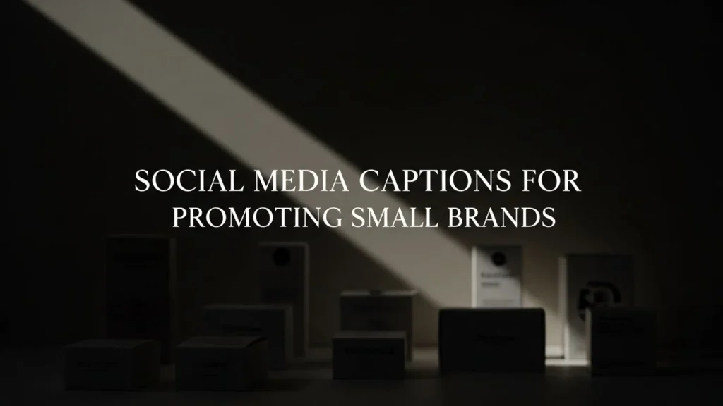 Social Media Captions for Promoting Small Brands