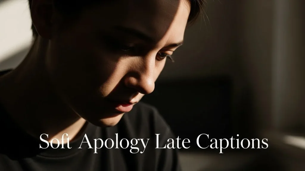 Soft Apology Late Captions