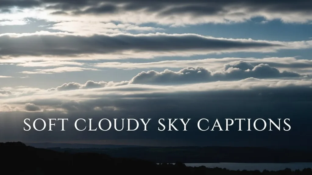 Soft Cloudy Sky Captions