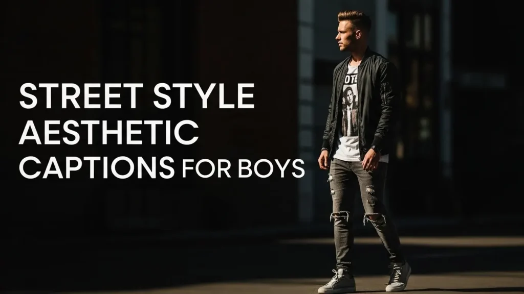 Street Style Aesthetic Captions for Boys