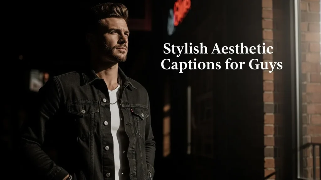 Stylish Aesthetic Captions for Guys