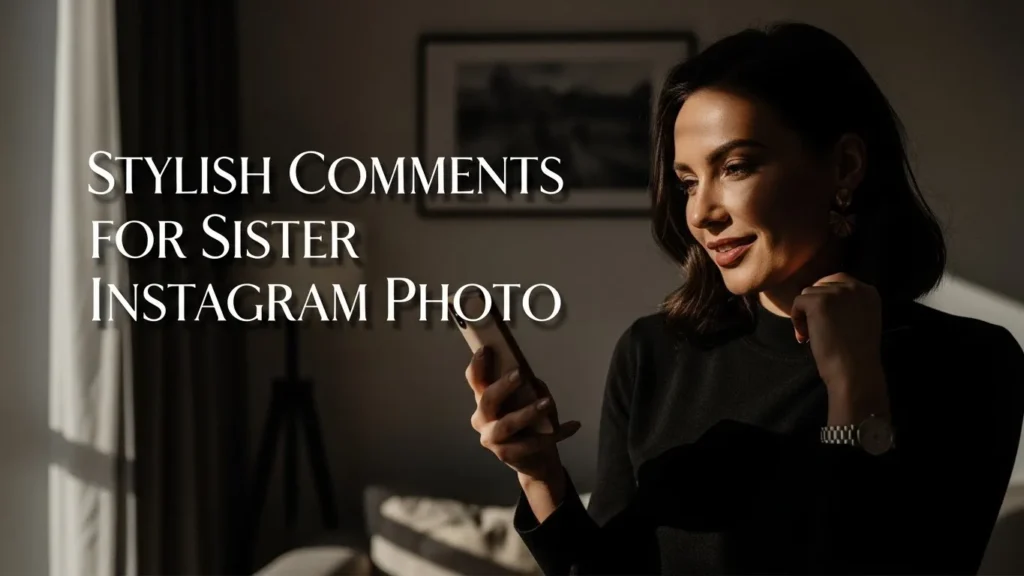 Stylish Comments for Sister Instagram Photo