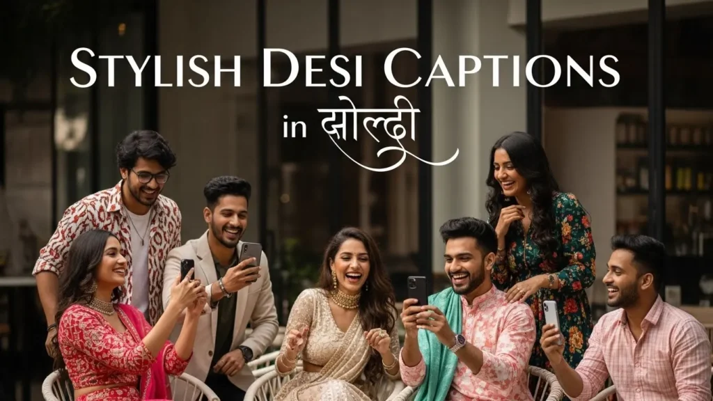 Stylish Desi Captions in Hindi