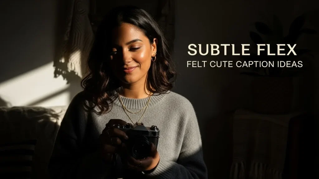 Subtle Flex Felt Cute Caption Ideas