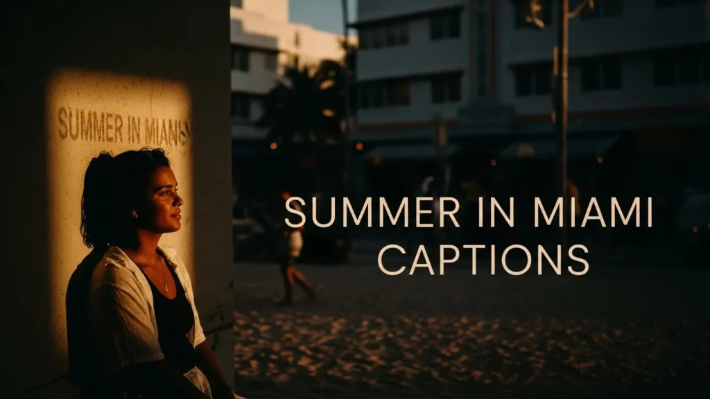 Summer in Miami Captions