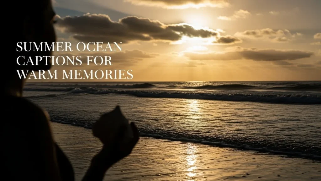 Summer ocean captions for warm memories