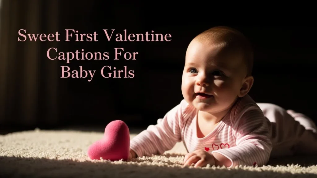 Sweet First Valentine Captions For Baby Girls