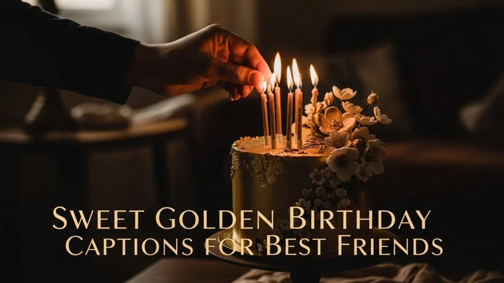Sweet Golden Birthday Captions for Best Friends