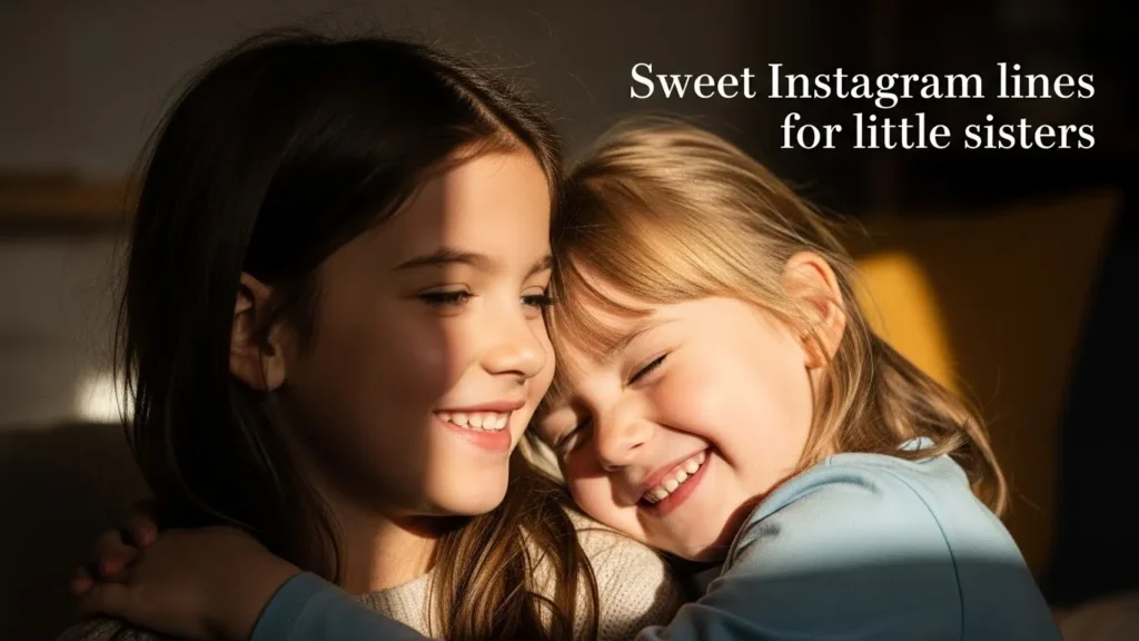 Sweet Instagram lines for little sisters